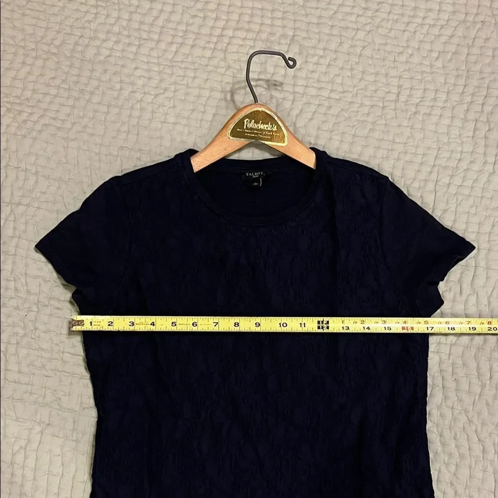 Elegant Navy Textured Women's Top